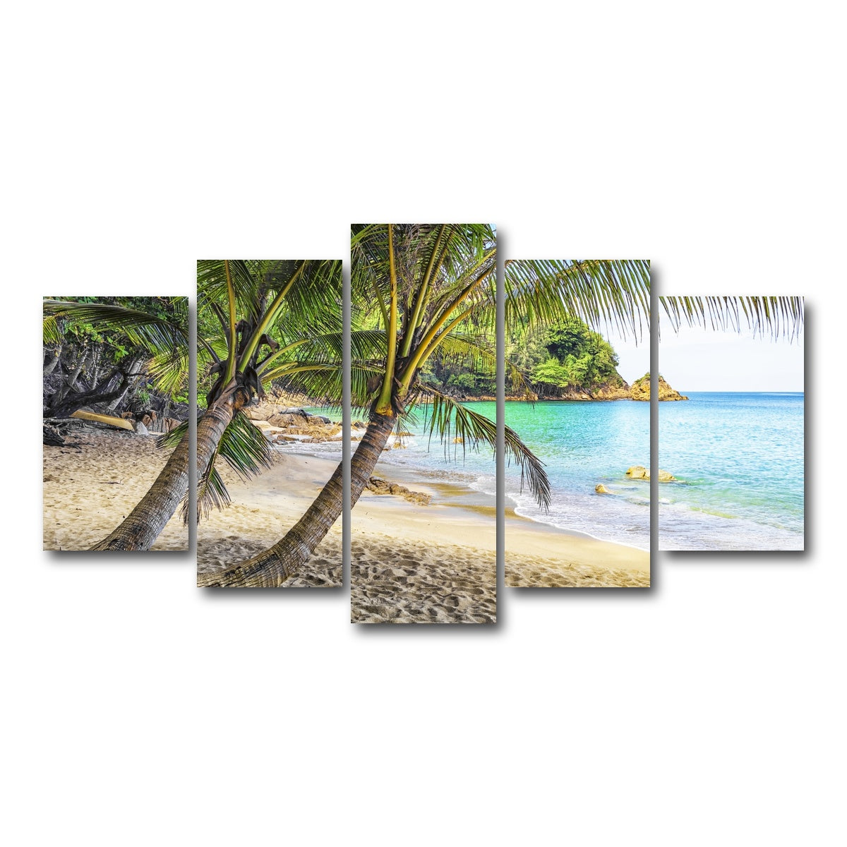 AUTO-MOCKUP WHITE | Banana Beach | 5 Piece | Gallery Wrap Canvas | group=5_normal