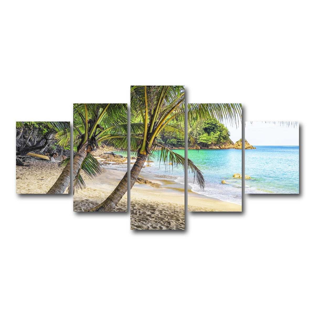 AUTO-MOCKUP WHITE | Banana Beach | 5 Piece | Gallery Wrap Canvas | group=5_short