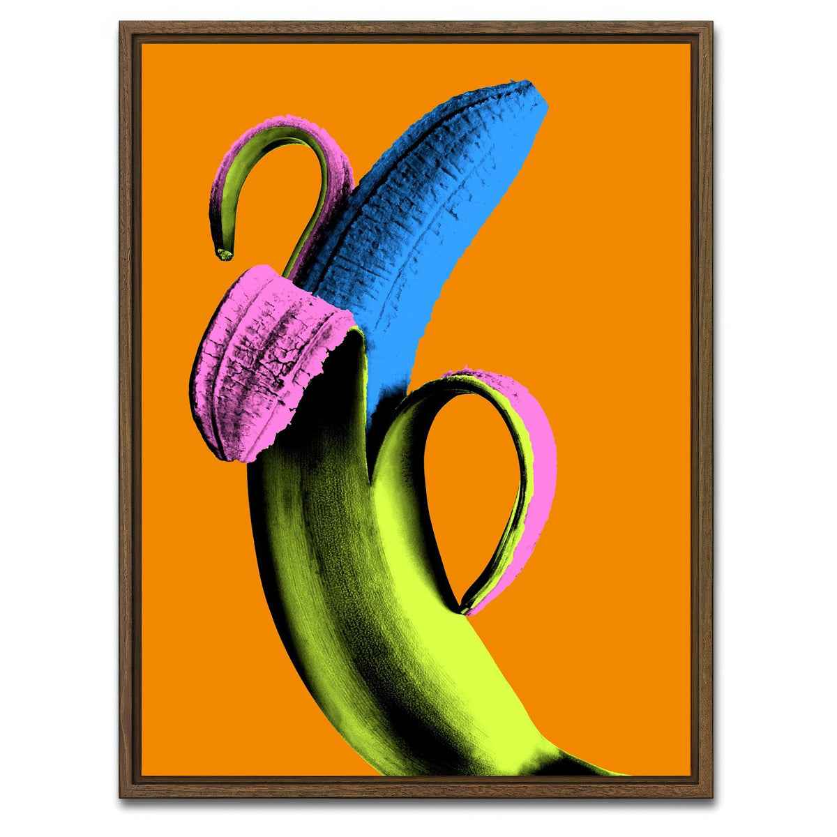 AUTO-MOCKUP WHITE | Banana Is A State Of Mind | 1 Piece | Walnut Framed Canvas | group=3x4