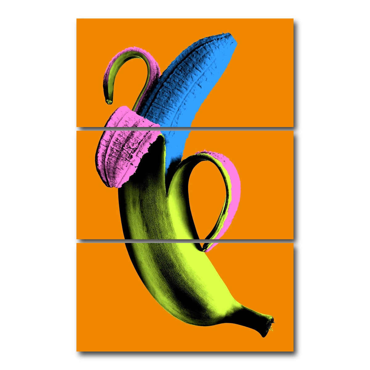 AUTO-MOCKUP WHITE | Banana Is A State Of Mind | 3 Piece | Gallery Wrap Canvas | group=12x24_stacked