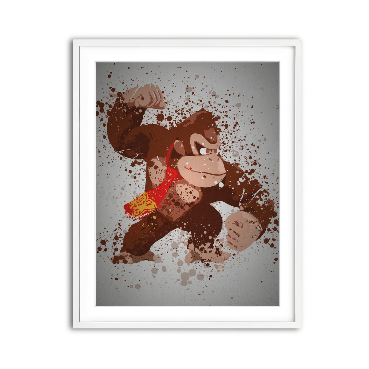 Framed Print 3x4 White