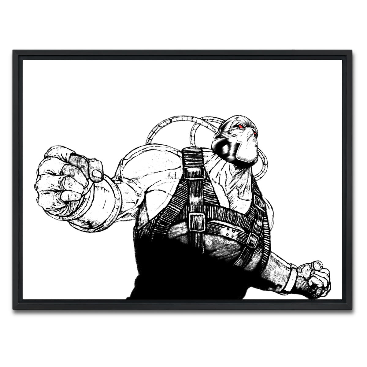 AUTO-MOCKUP WHITE | Bane Sketch | 1 Piece | Black Framed Canvas | group=4x3