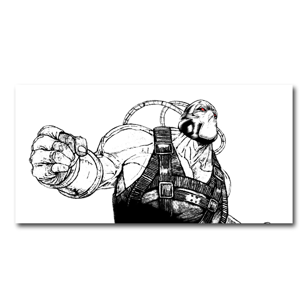 AUTO-MOCKUP WHITE | Bane Sketch | 1 Piece | Gallery Wrap Canvas | group=2x1