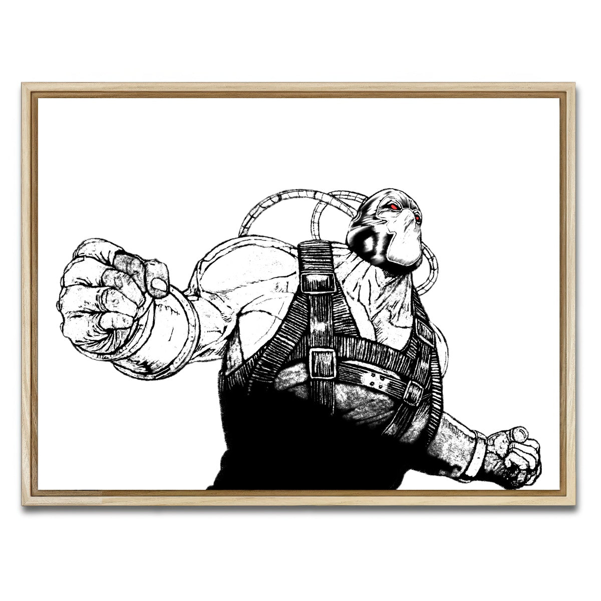 AUTO-MOCKUP WHITE | Bane Sketch | 1 Piece | Natural Framed Canvas | group=4x3