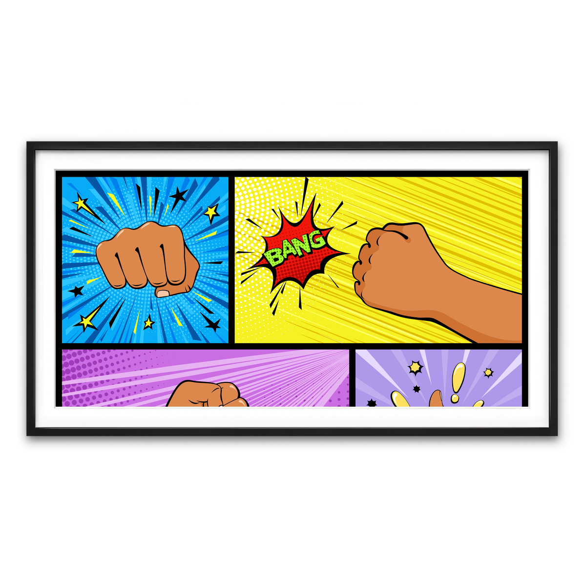 Framed Print 2x1 Black