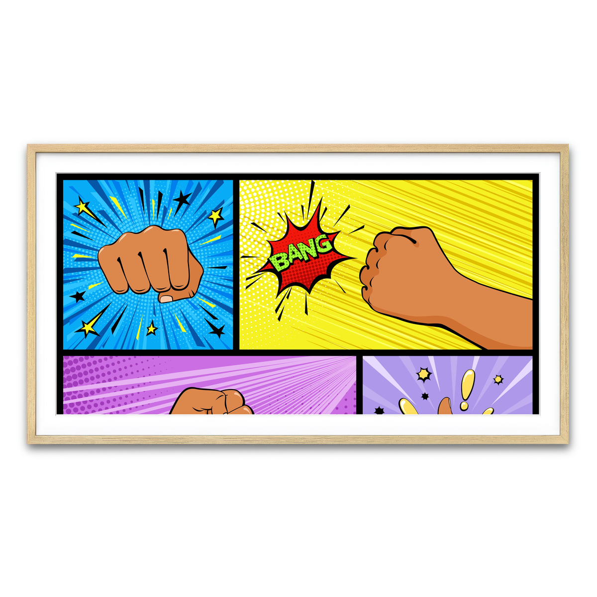 Framed Print 2x1 Natural