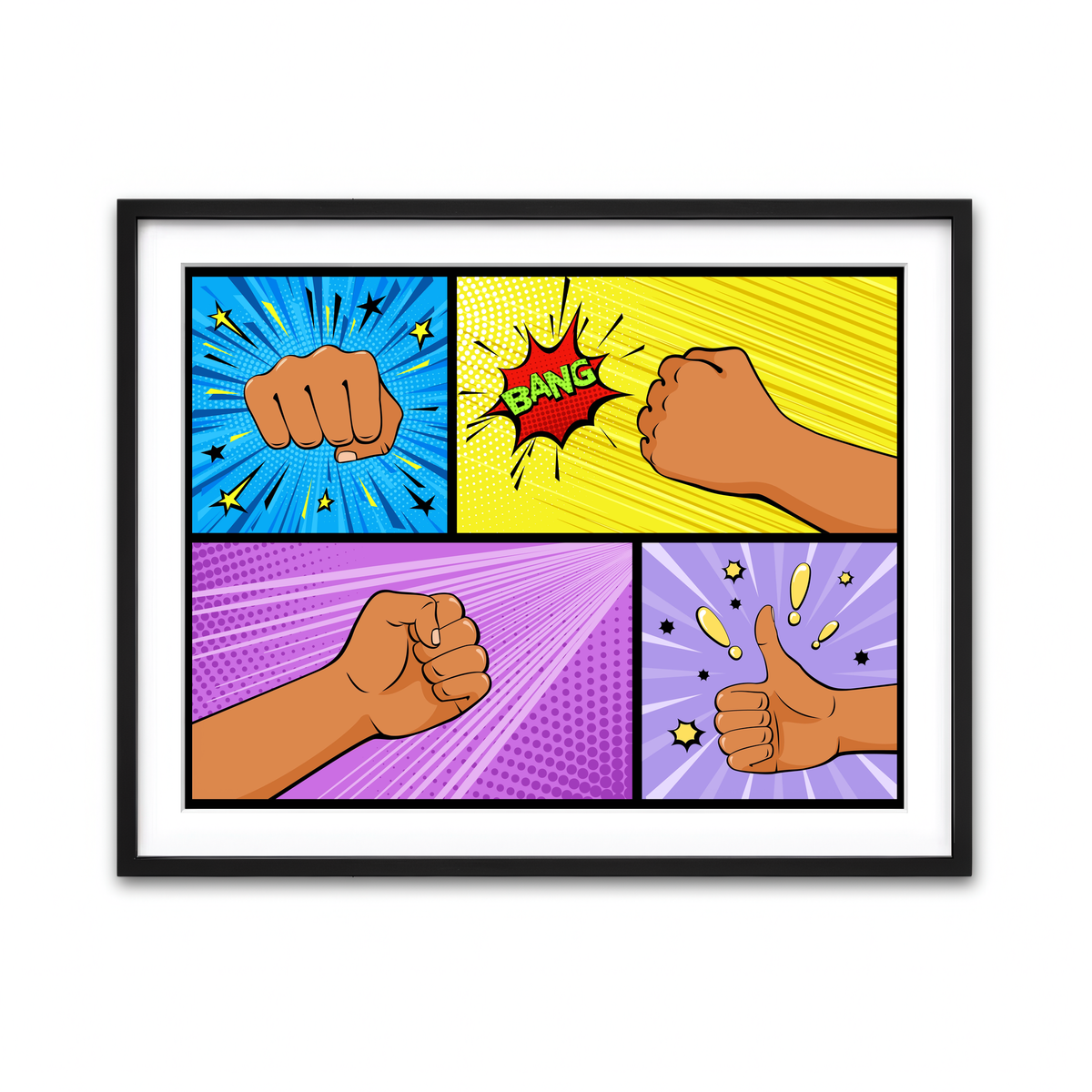 Framed Print 4x3 Black