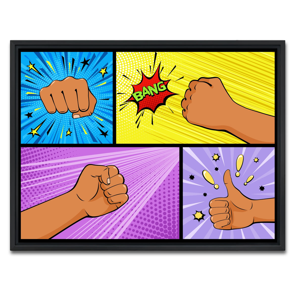 AUTO-MOCKUP WHITE | Bang | 1 Piece | Black Framed Canvas | group=4x3