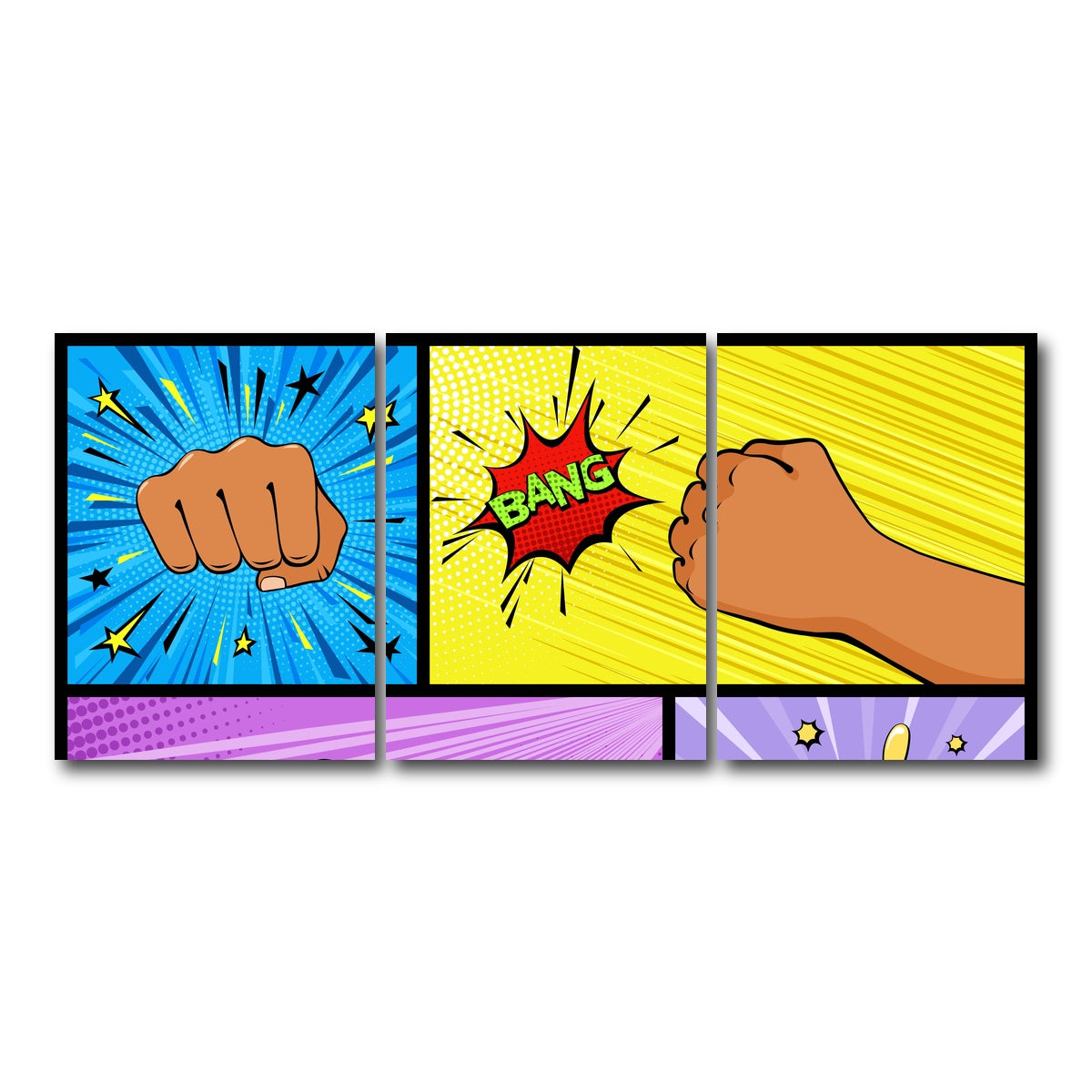 AUTO-MOCKUP WHITE | Bang | 3 Piece | Gallery Wrap Canvas | group=18x24