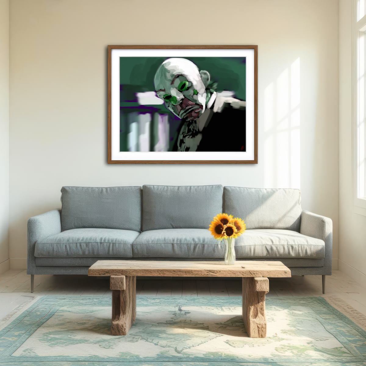 AUTO-MOCKUP ROOM | Bank Robber Clown Wall Art