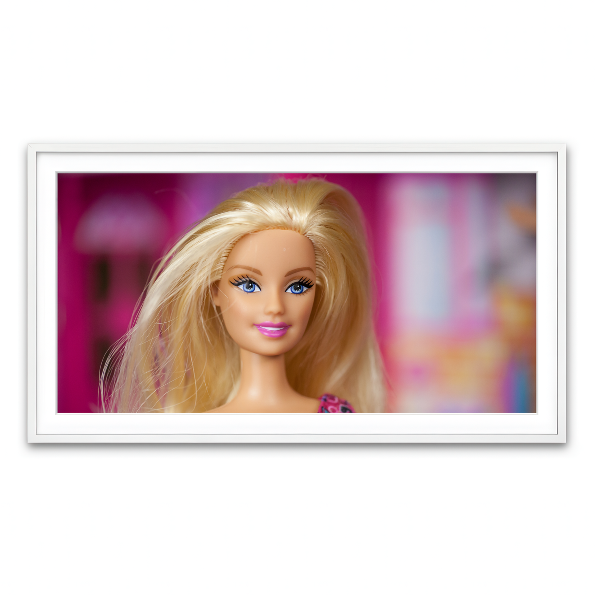 Framed Print 2x1 White