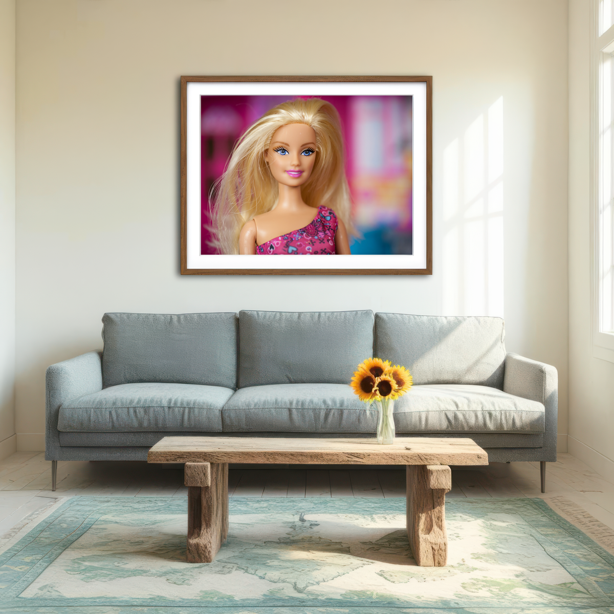 AUTO-MOCKUP ROOM | Barbie Doll Wall Art