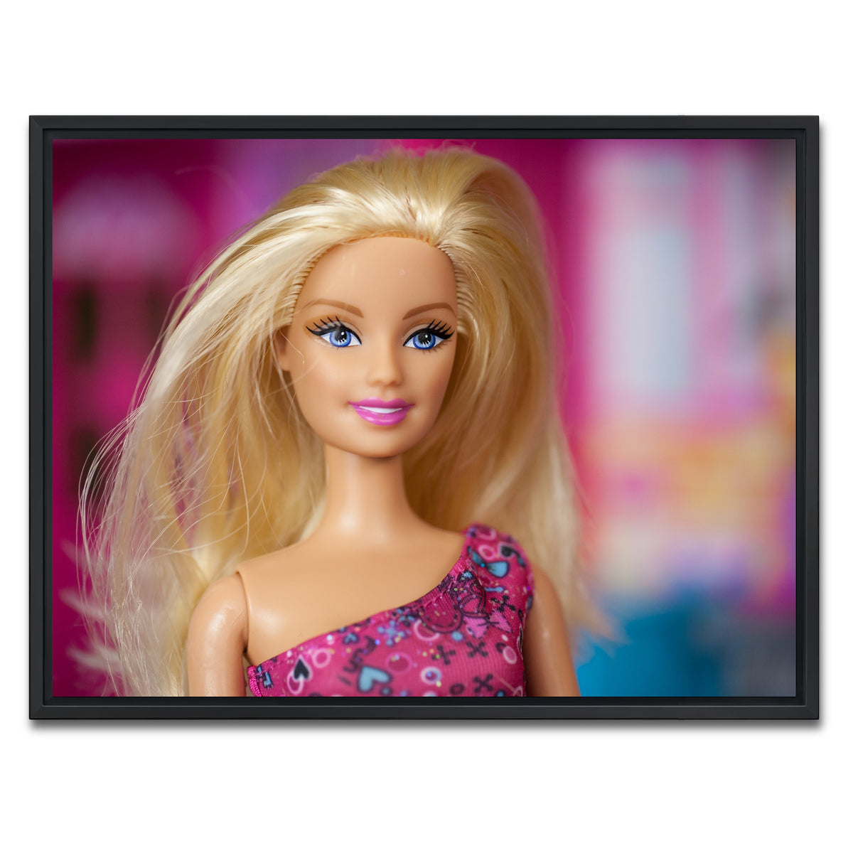 AUTO-MOCKUP WHITE | Barbie Doll | 1 Piece | Black Framed Canvas | group=4x3