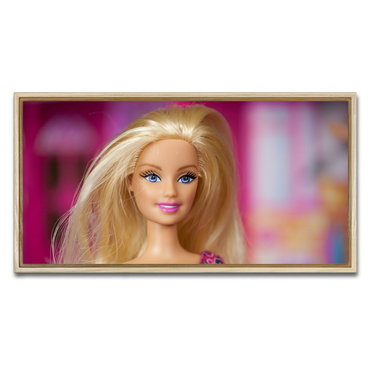 AUTO-MOCKUP WHITE | Barbie Doll | 1 Piece | Natural Framed Canvas | group=2x1