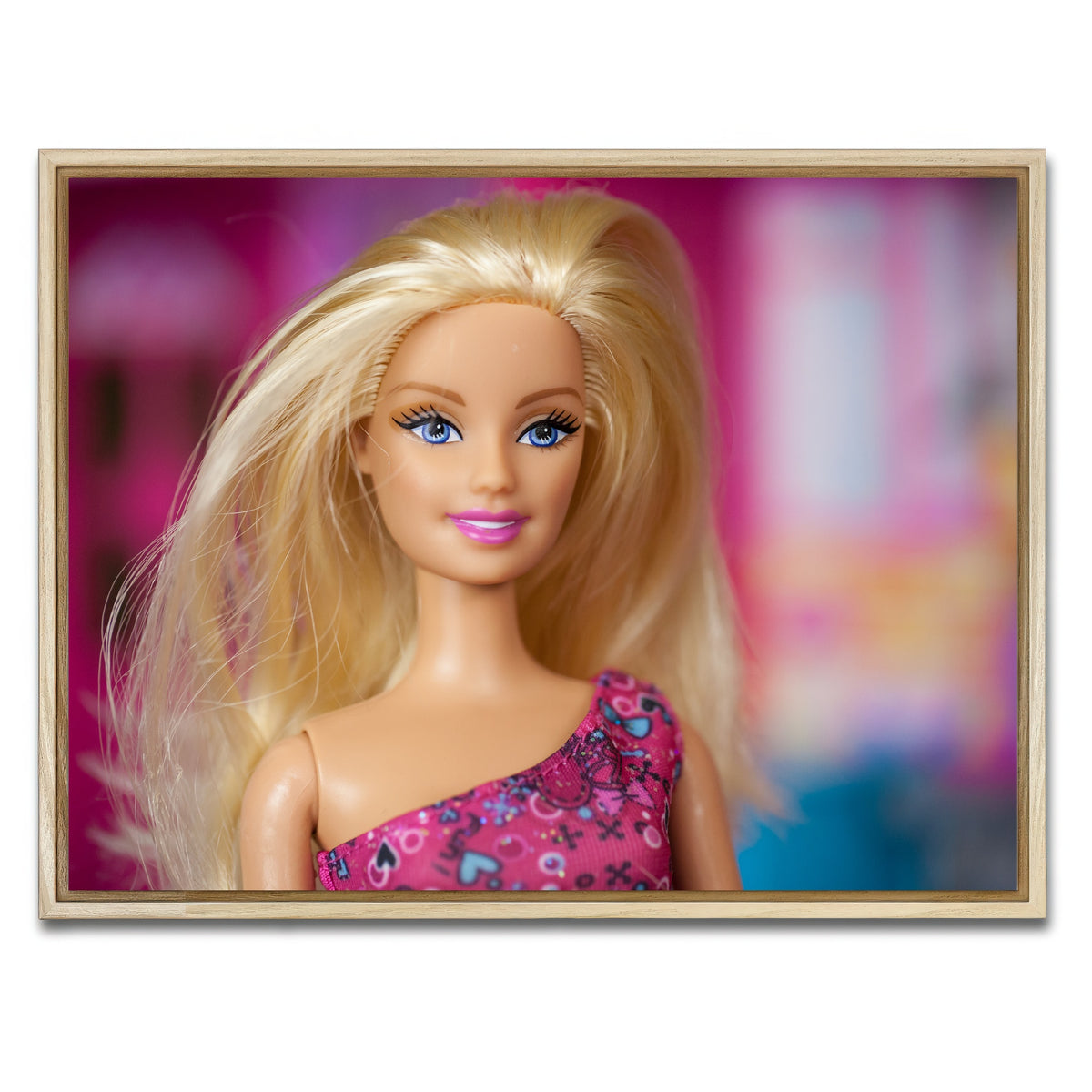 AUTO-MOCKUP WHITE | Barbie Doll | 1 Piece | Natural Framed Canvas | group=4x3