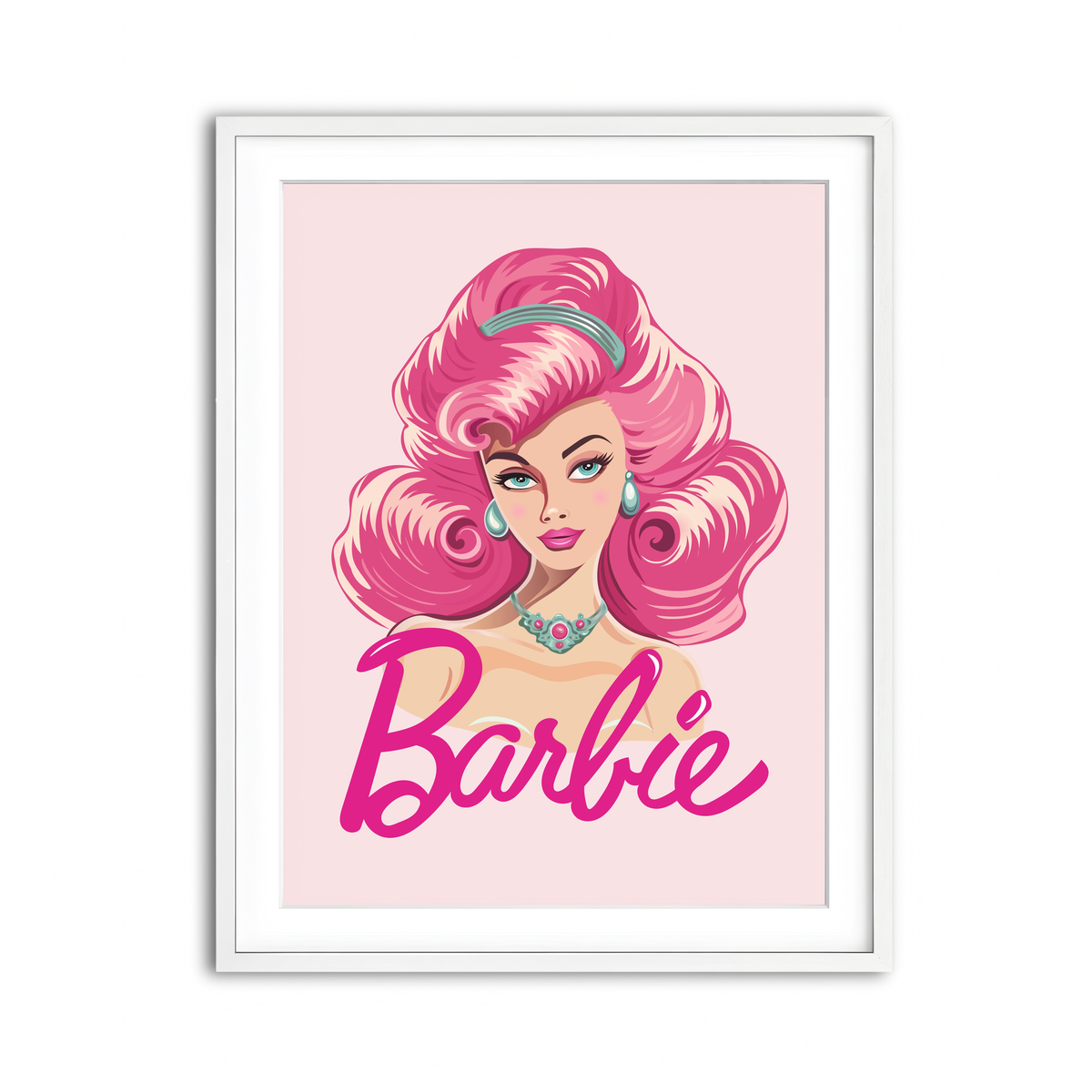 Framed Print 3x4 White