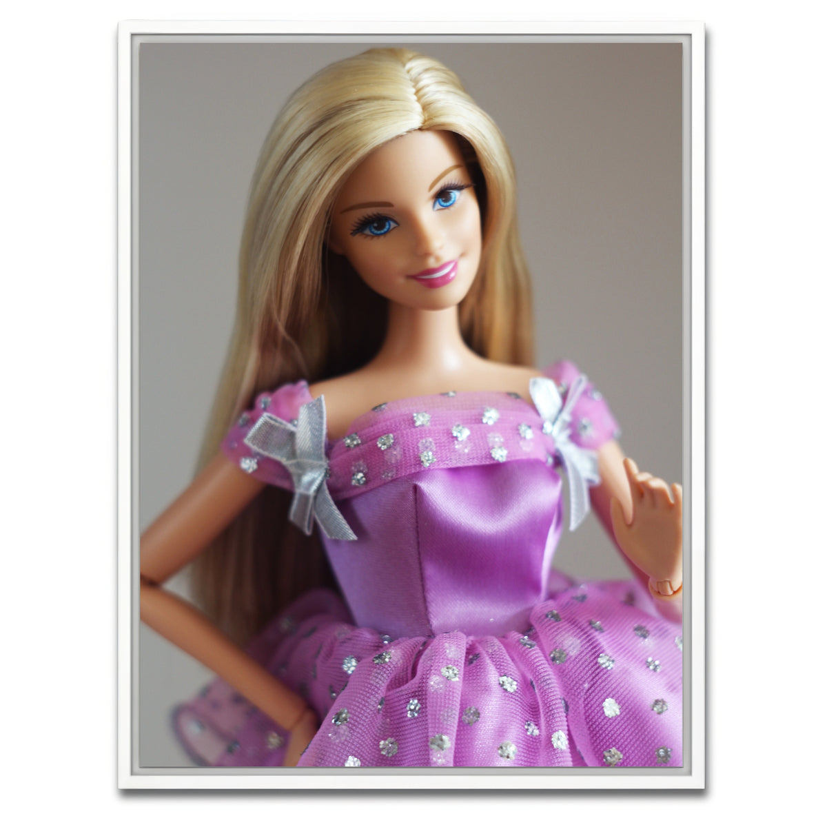 AUTO-MOCKUP WHITE | Barbie Purple | 1 Piece | White Framed Canvas | group=3x4