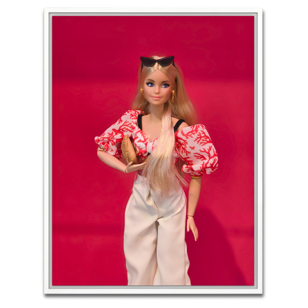 AUTO-MOCKUP WHITE | Barbie Red | 1 Piece | White Framed Canvas | group=3x4
