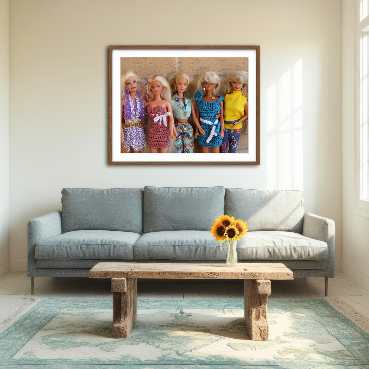 AUTO-MOCKUP ROOM | Barbie Vintage Wear Wall Art