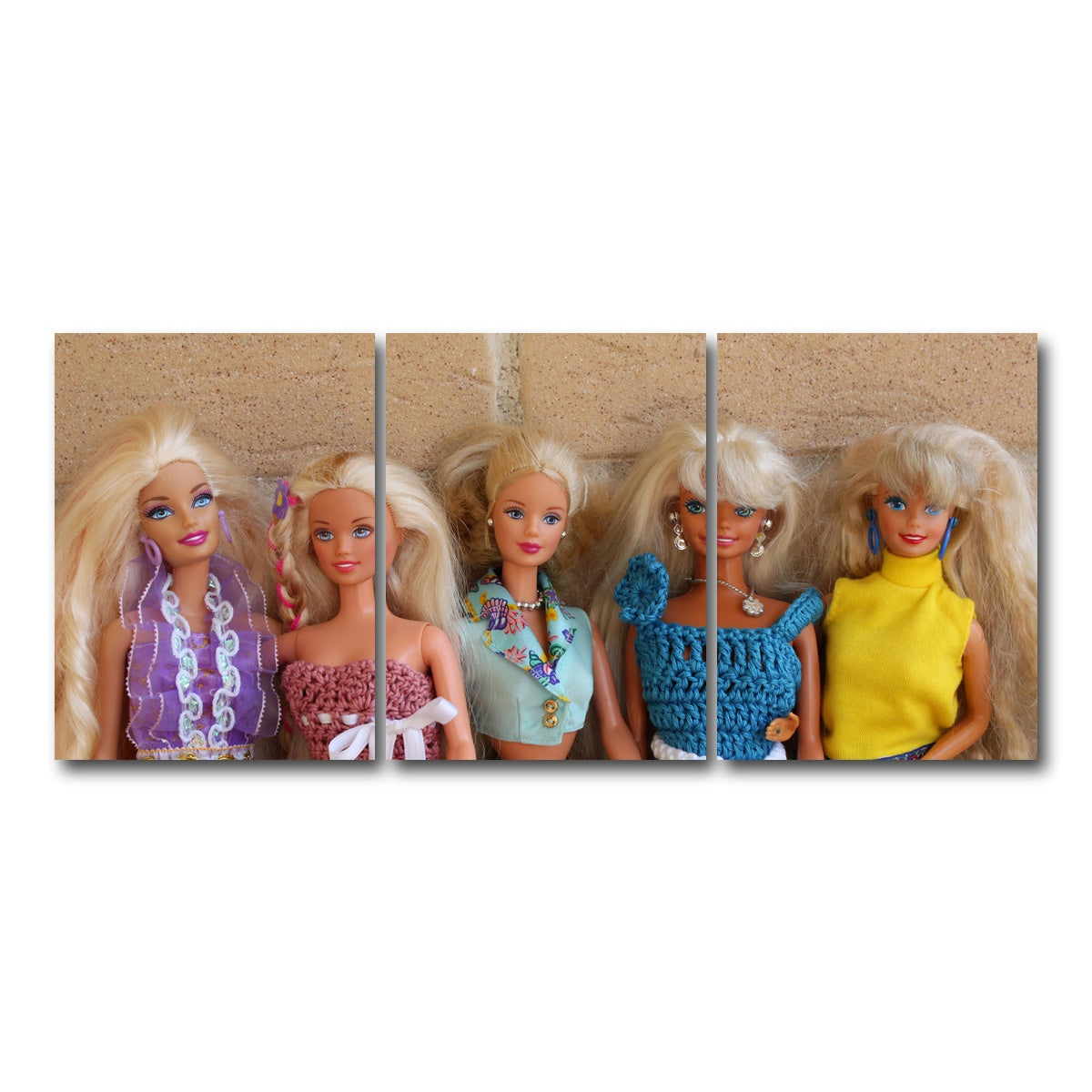 AUTO-MOCKUP WHITE | Barbie Vintage Wear | 3 Piece | Gallery Wrap Canvas | group=18x24