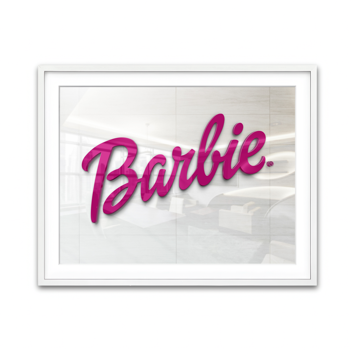 Framed Print 4x3 White