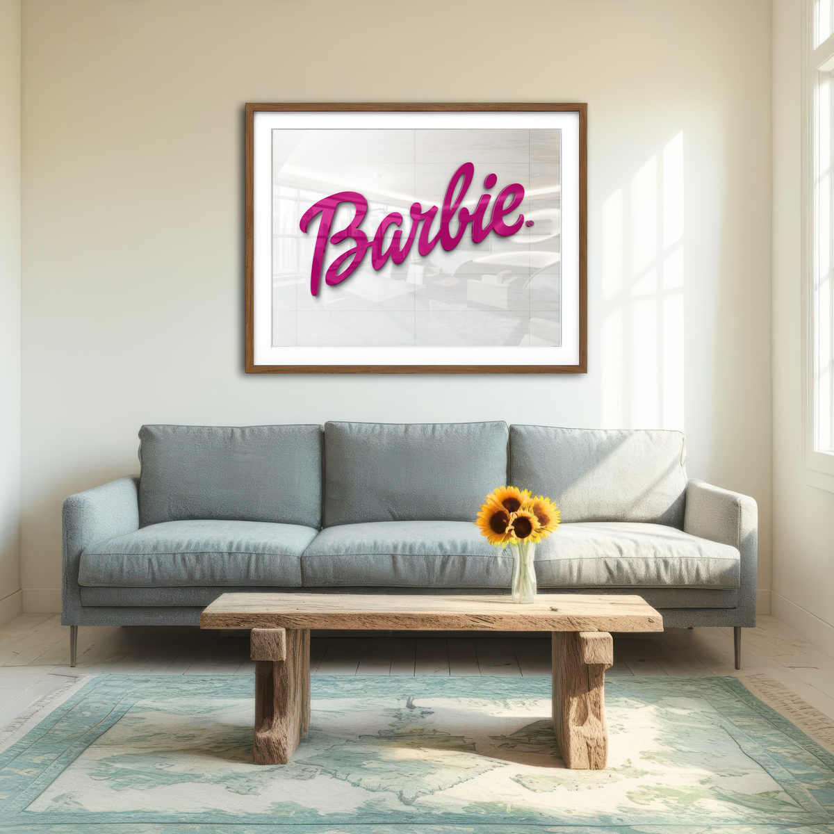 AUTO-MOCKUP ROOM | Barbie Wall Art