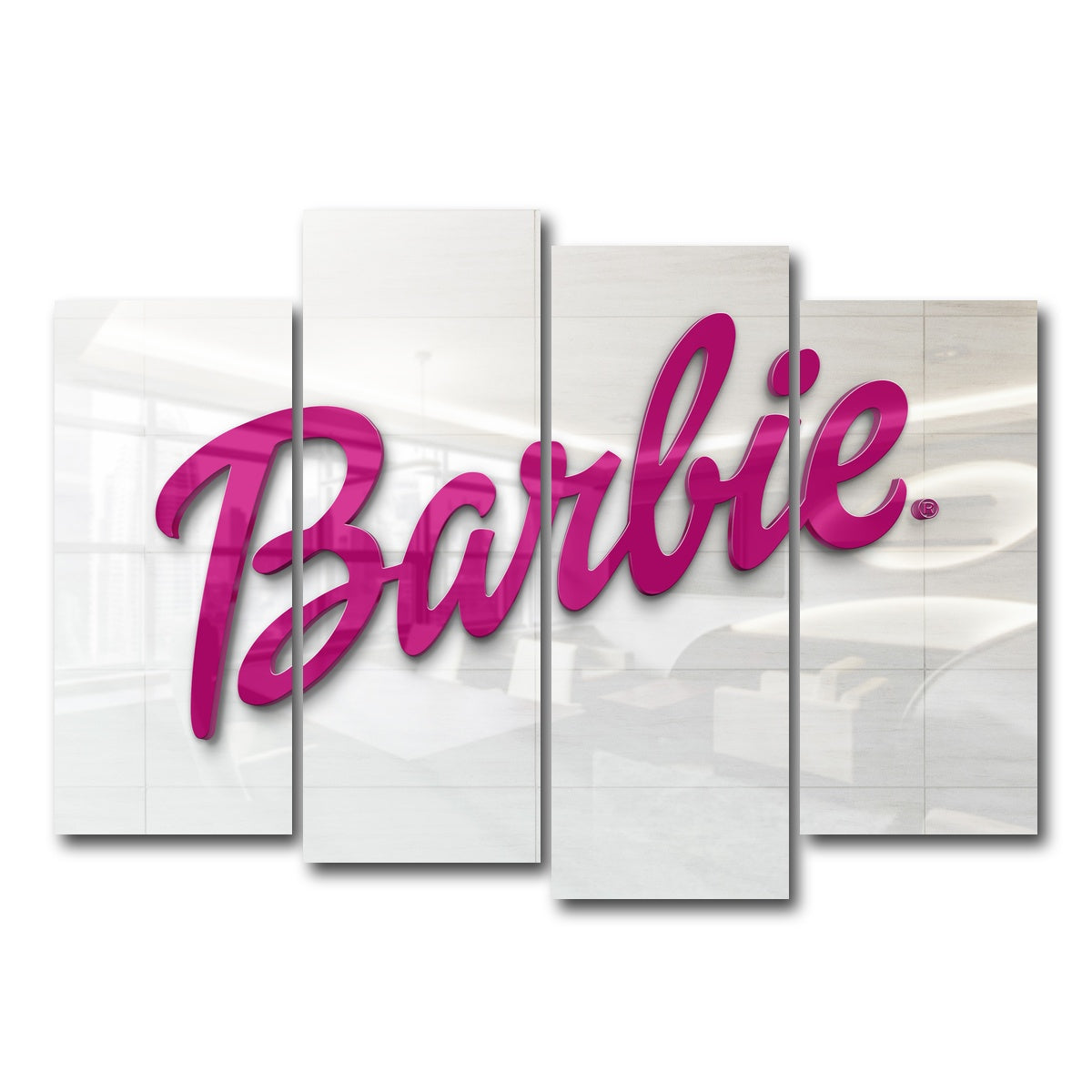 AUTO-MOCKUP WHITE | Barbie | 4 Piece | Gallery Wrap Canvas | group=4_normal
