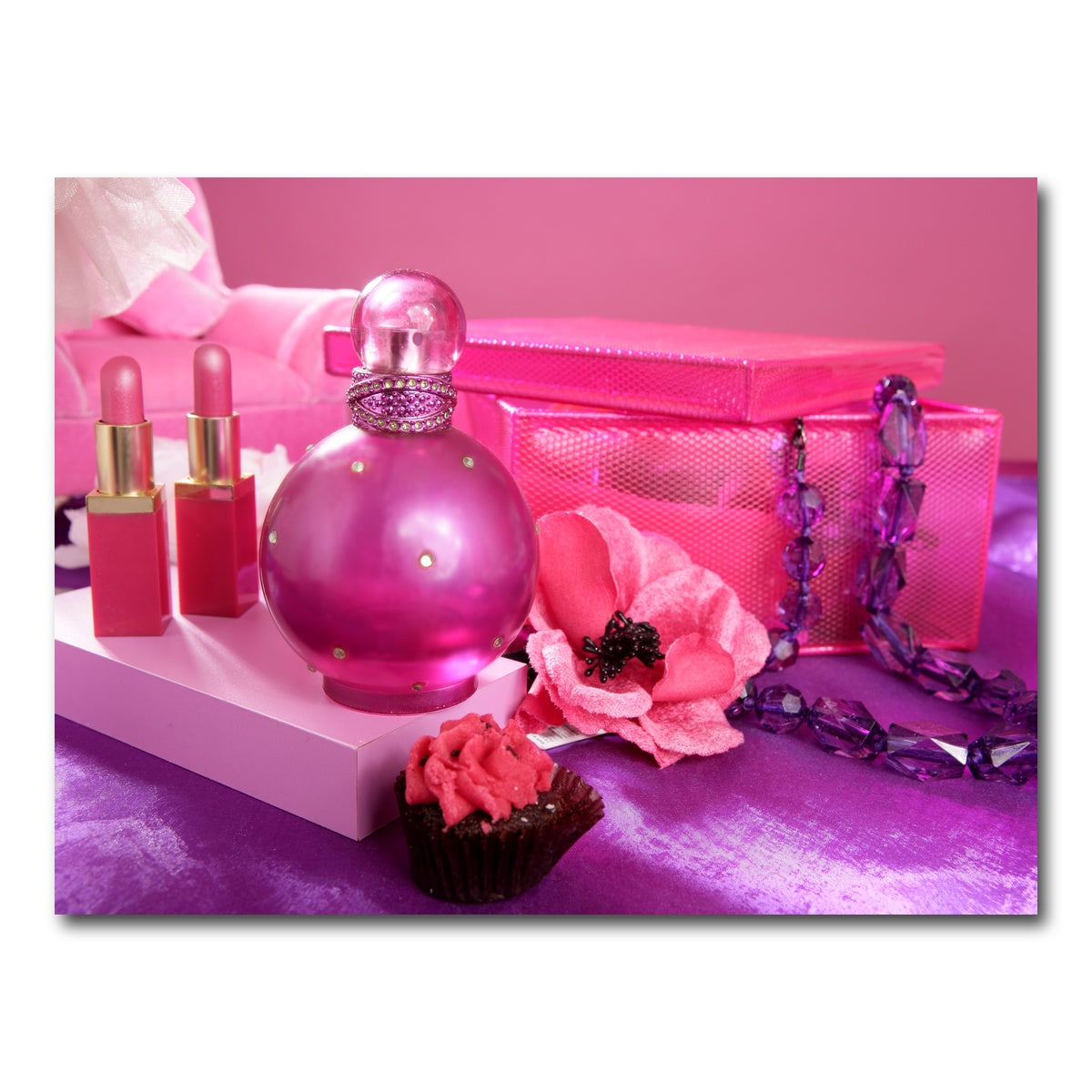 AUTO-MOCKUP WHITE | Barbie style makeup vanity | 1 Piece | Gallery Wrap Canvas | group=4x3