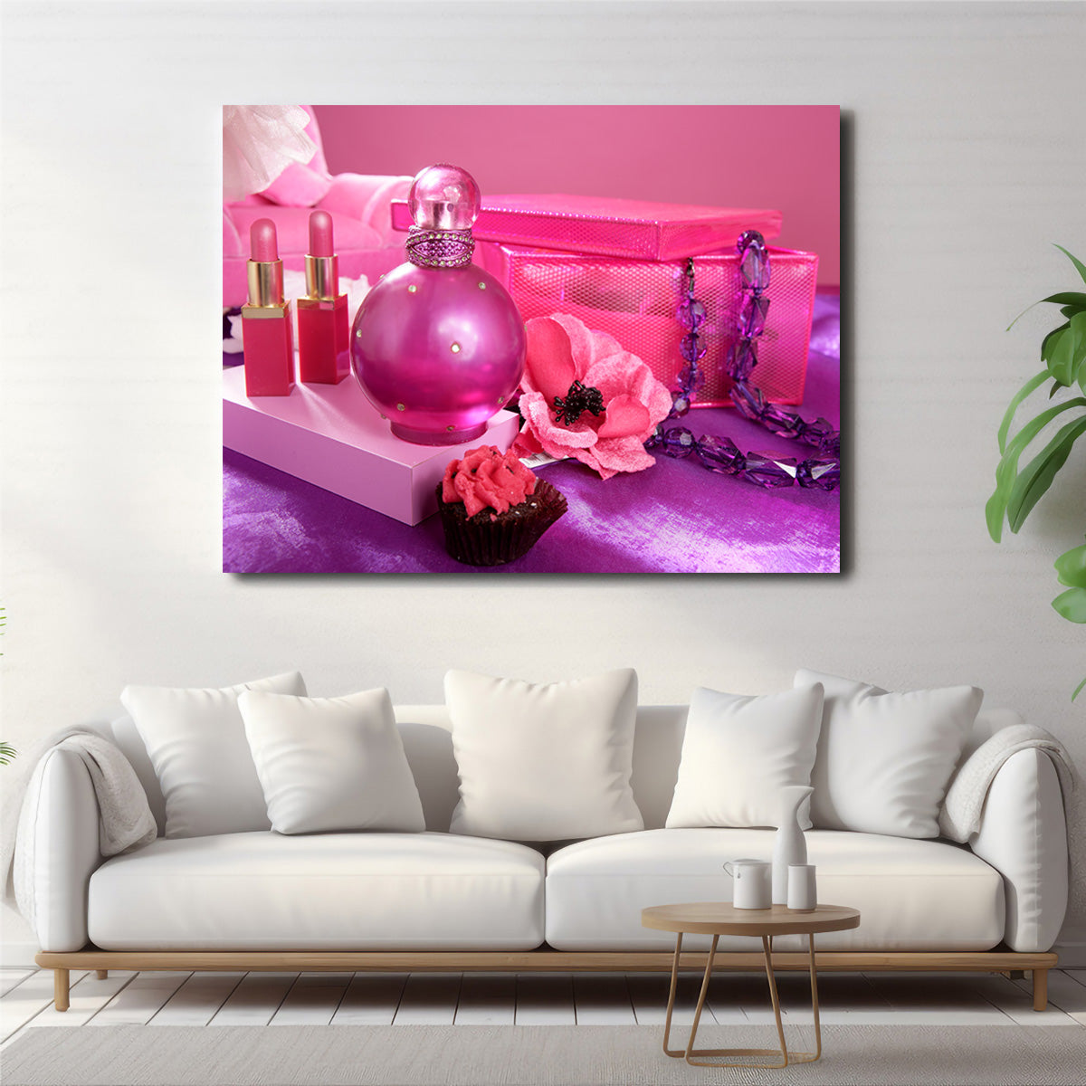 Barbie Style Makeup Vanity Wall Art