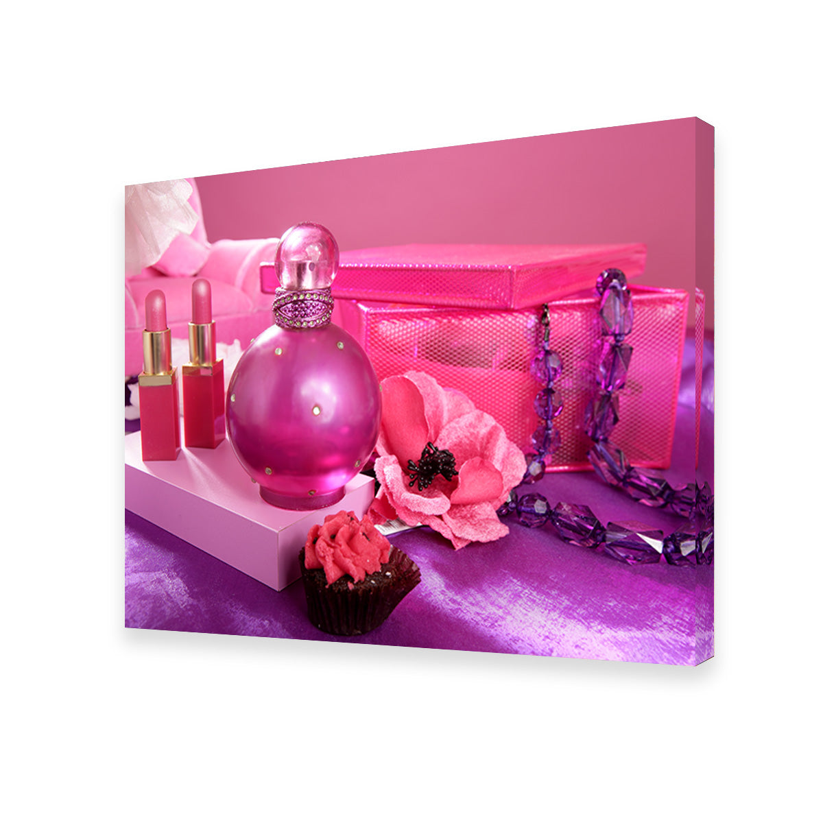 Barbie Style Makeup Vanity Wall Art