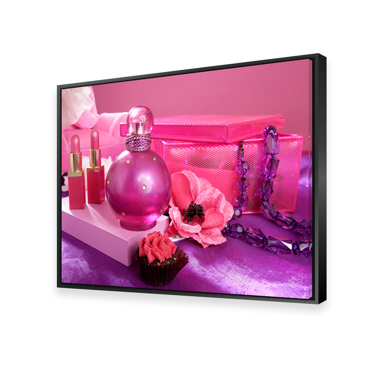 Barbie Style Makeup Vanity Wall Art