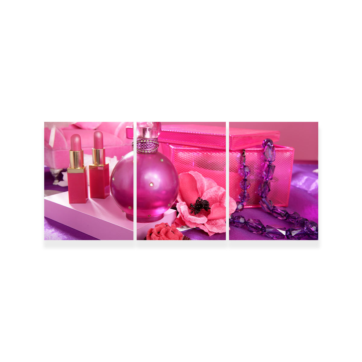 Barbie Style Makeup Vanity Wall Art