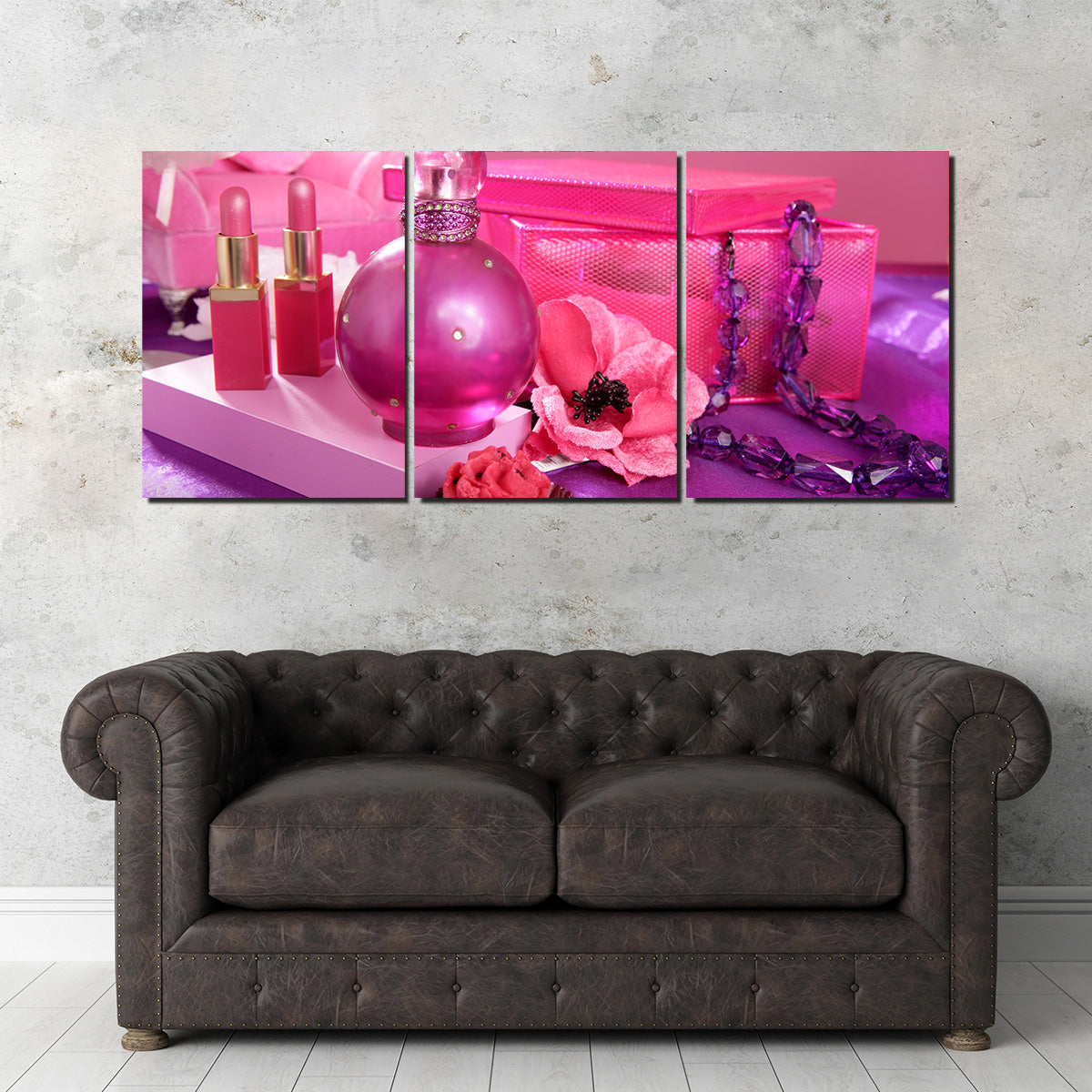 Barbie Style Makeup Vanity Wall Art