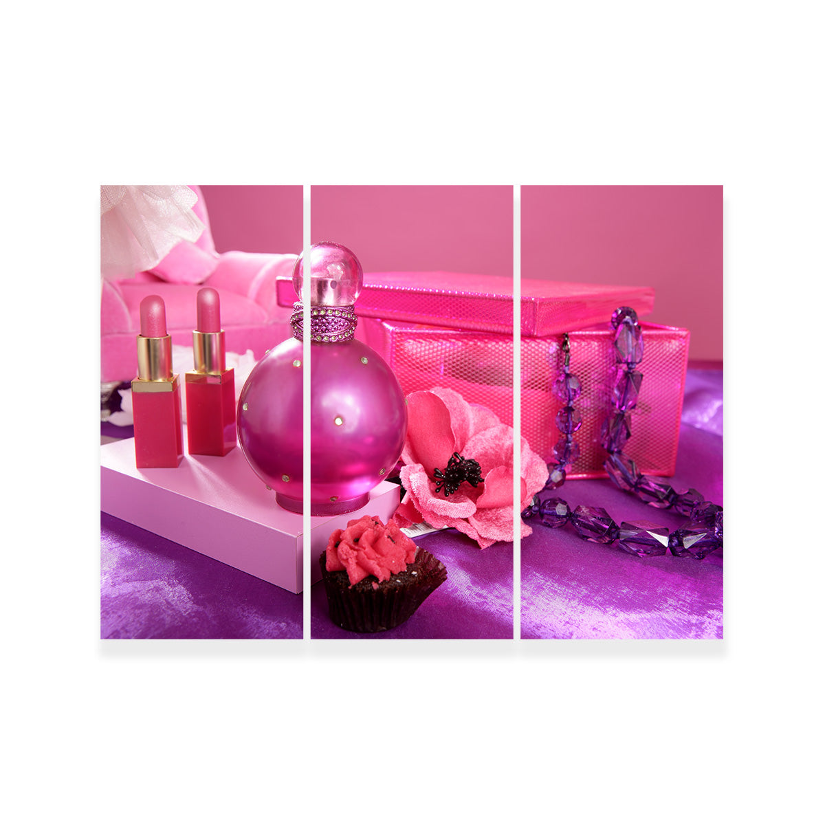 Barbie Style Makeup Vanity Wall Art
