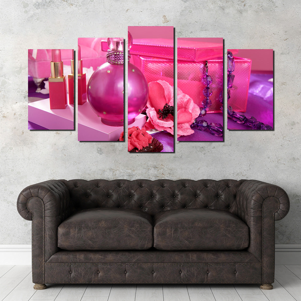 Barbie Style Makeup Vanity Wall Art