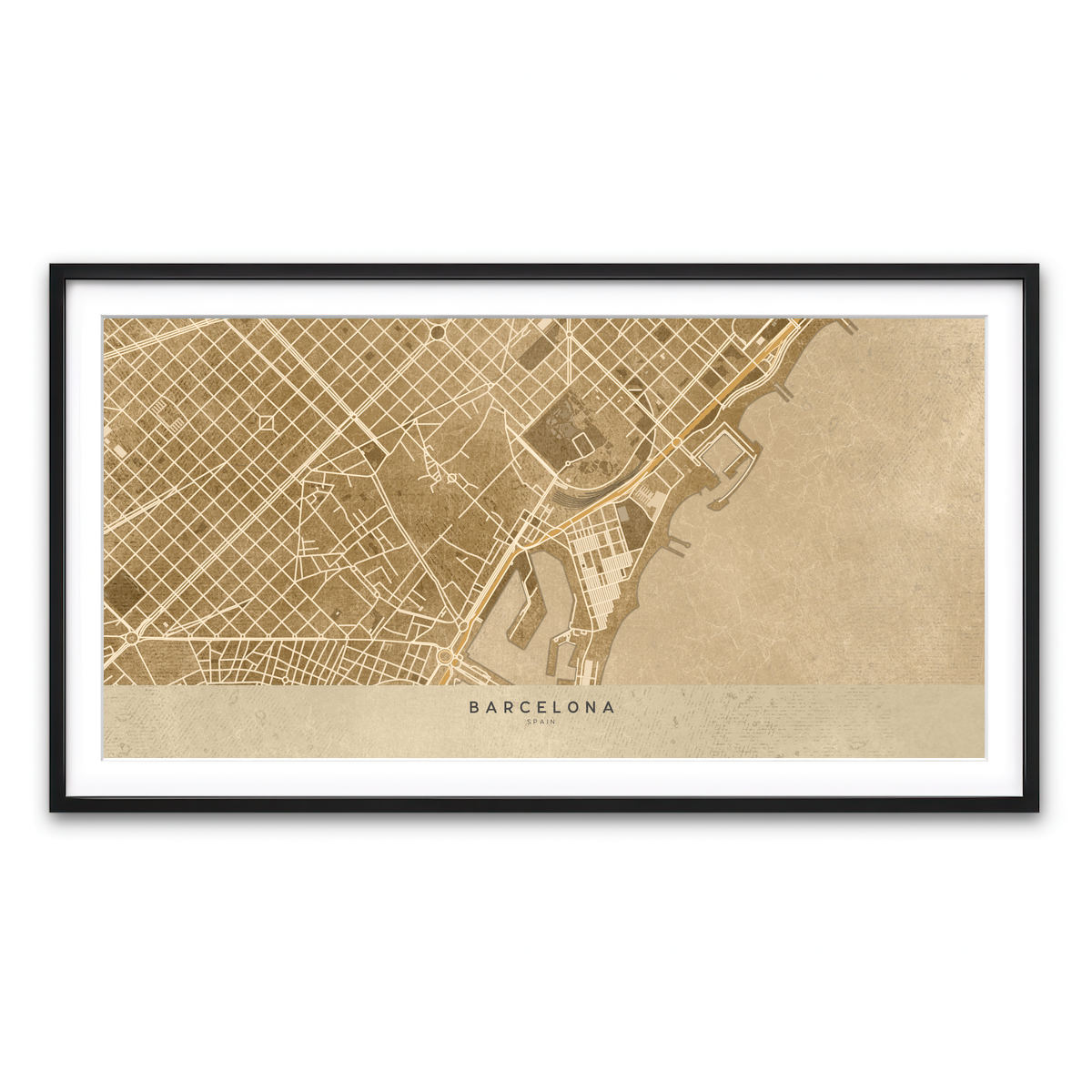 Framed Print 2x1 Black