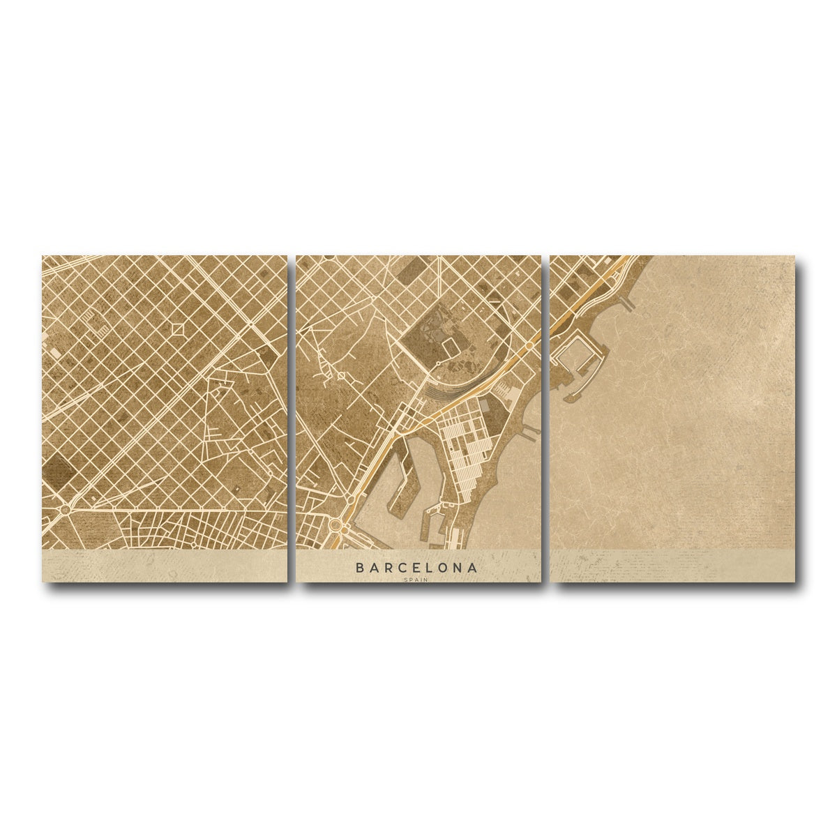 AUTO-MOCKUP WHITE | Barcelona | 3 Piece | Gallery Wrap Canvas | group=18x24