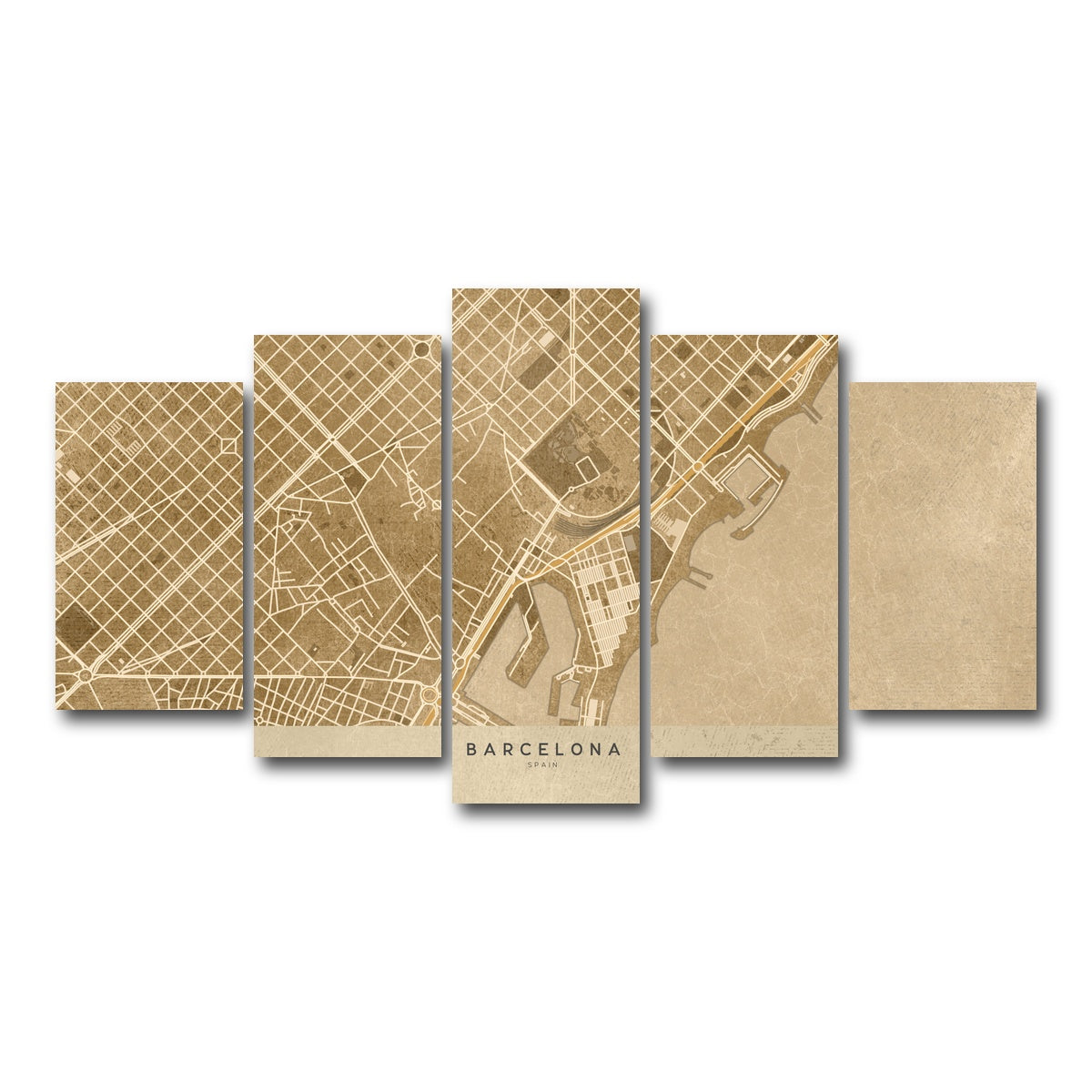 AUTO-MOCKUP WHITE | Barcelona | 5 Piece | Gallery Wrap Canvas | group=5_normal