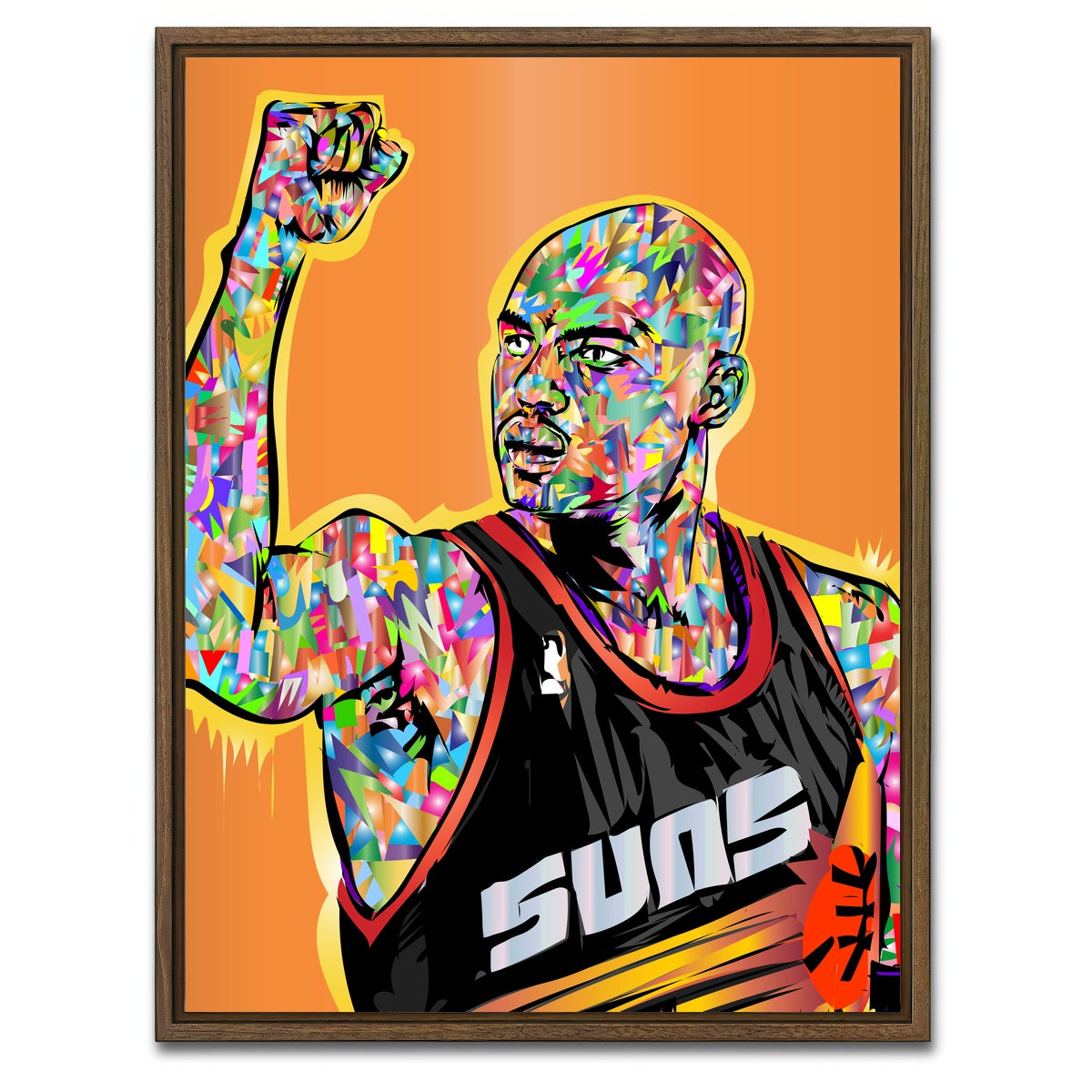 AUTO-MOCKUP WHITE | Barkley | 1 Piece | Walnut Framed Canvas | group=3x4