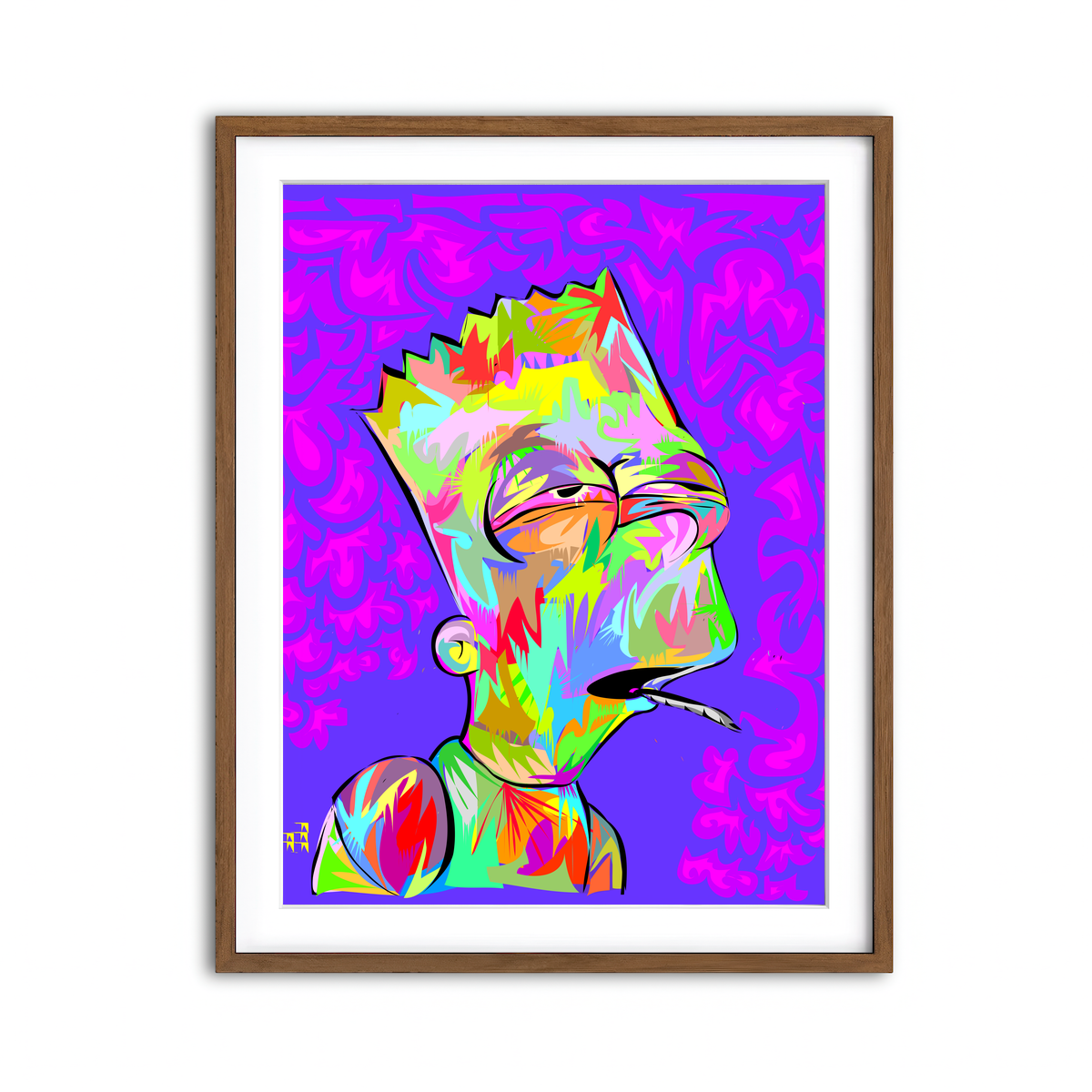 Framed Print 3x4 Walnut