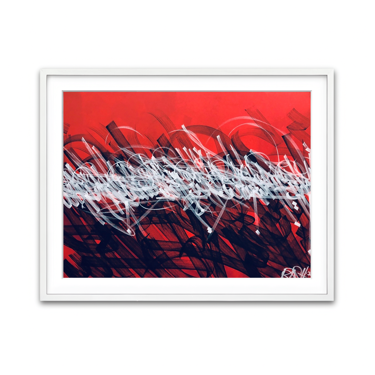 Framed Print 4x3 White