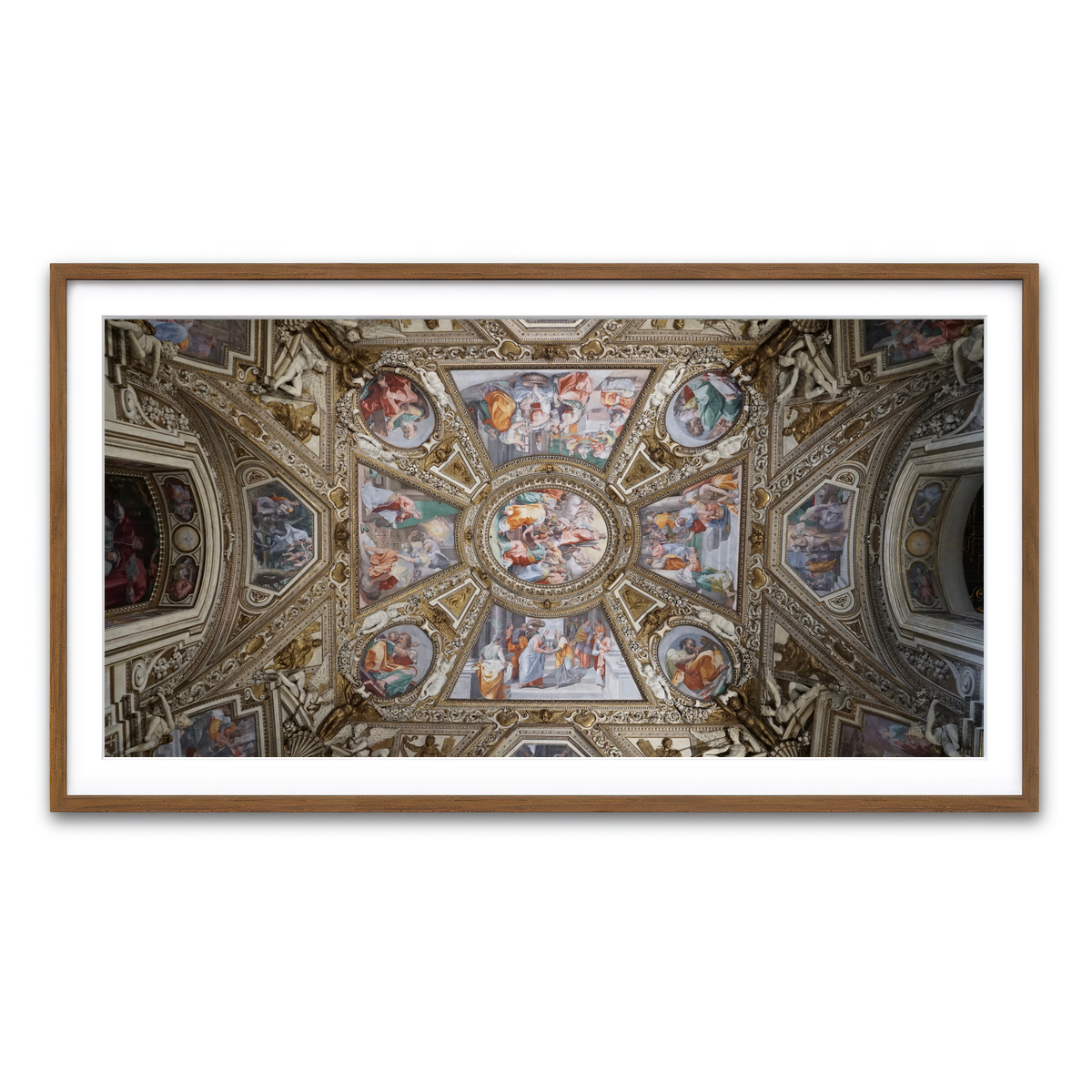 Framed Print 2x1 Walnut