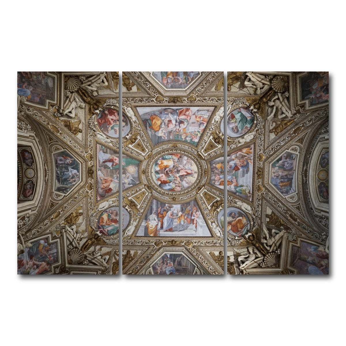 AUTO-MOCKUP WHITE | Basilica di Santa Maria | 3 Piece | Gallery Wrap Canvas | group=12x24