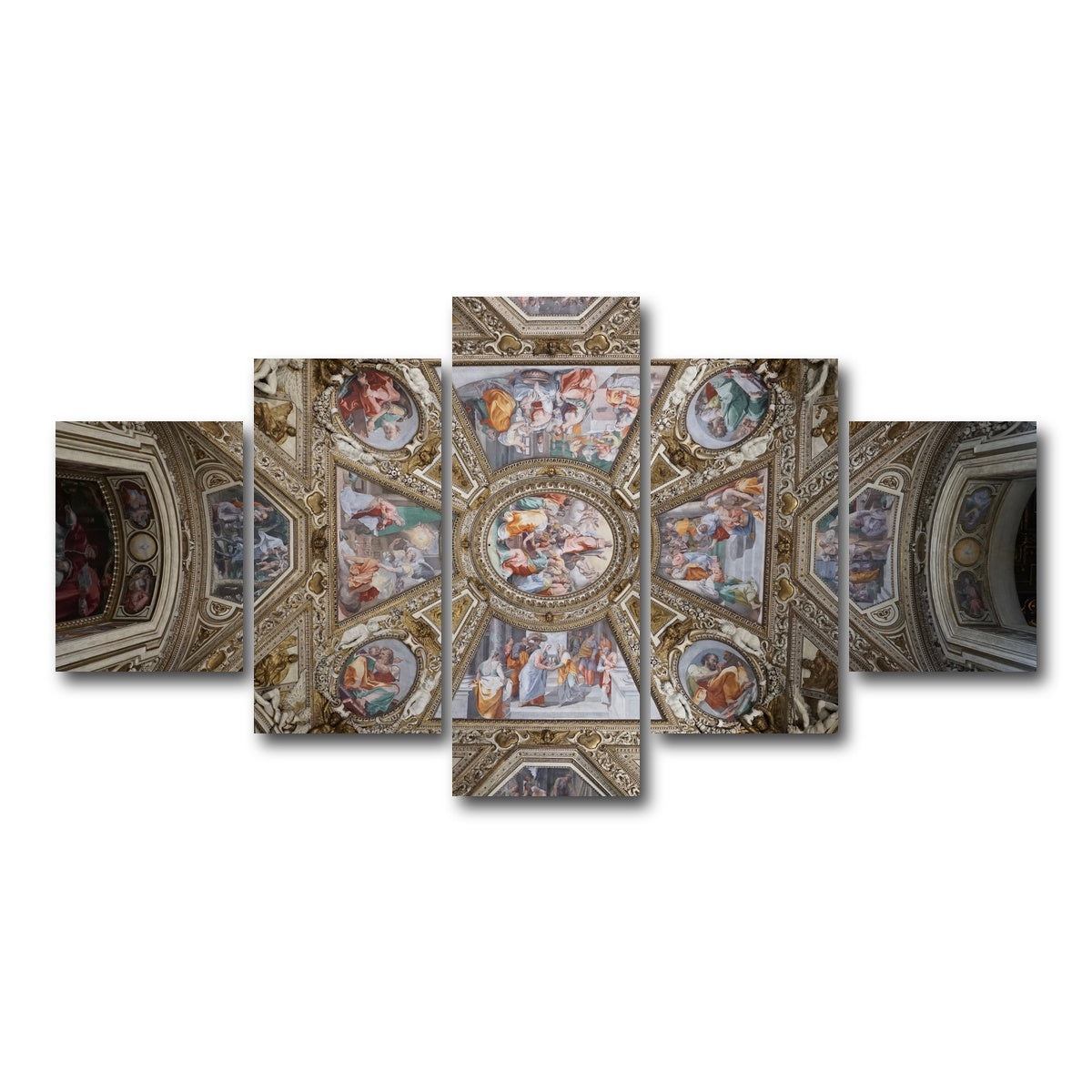 AUTO-MOCKUP WHITE | Basilica di Santa Maria | 5 Piece | Gallery Wrap Canvas | group=5_short