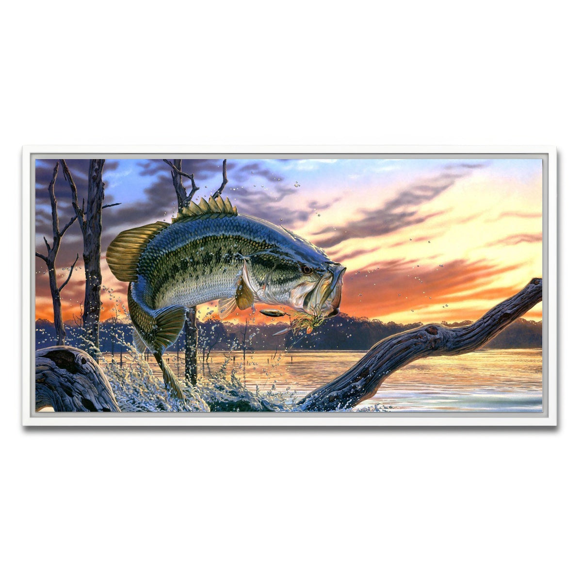 AUTO-MOCKUP WHITE | Bass | 1 Piece | White Framed Canvas | group=2x1