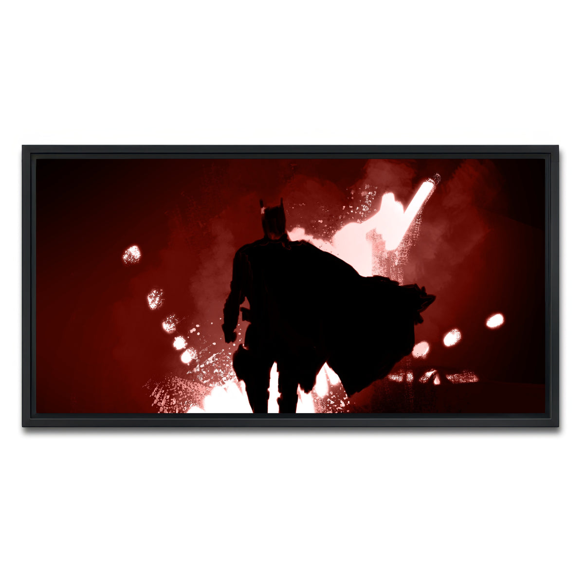 AUTO-MOCKUP WHITE | Bat Man's Vengeance | 1 Piece | Black Framed Canvas | group=2x1