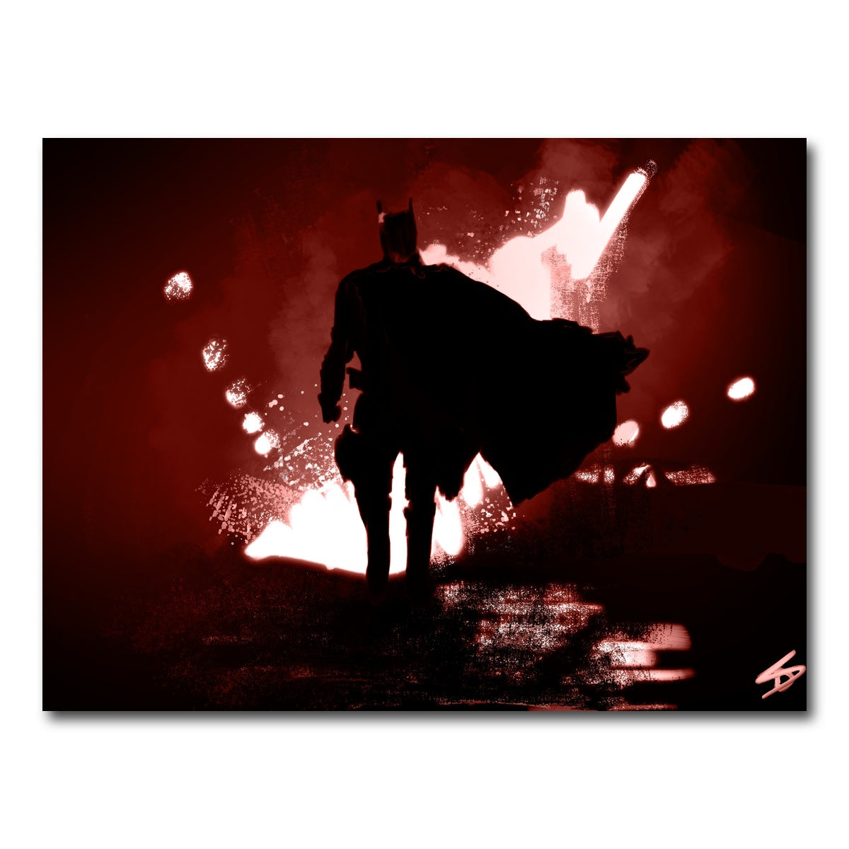 AUTO-MOCKUP WHITE | Bat Man's Vengeance | 1 Piece | Gallery Wrap Canvas | group=4x3