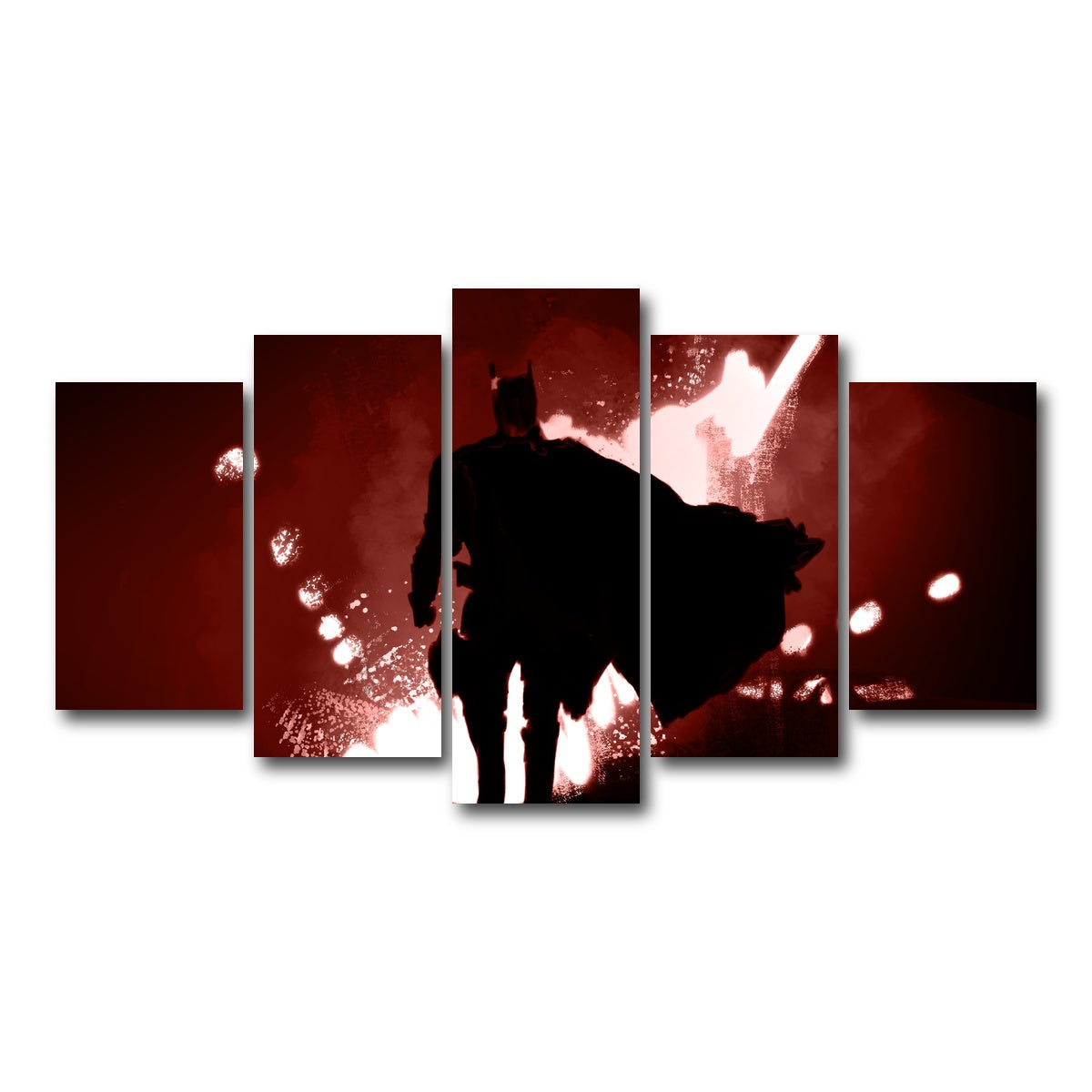 AUTO-MOCKUP WHITE | Bat Man's Vengeance | 5 Piece | Gallery Wrap Canvas | group=5_normal