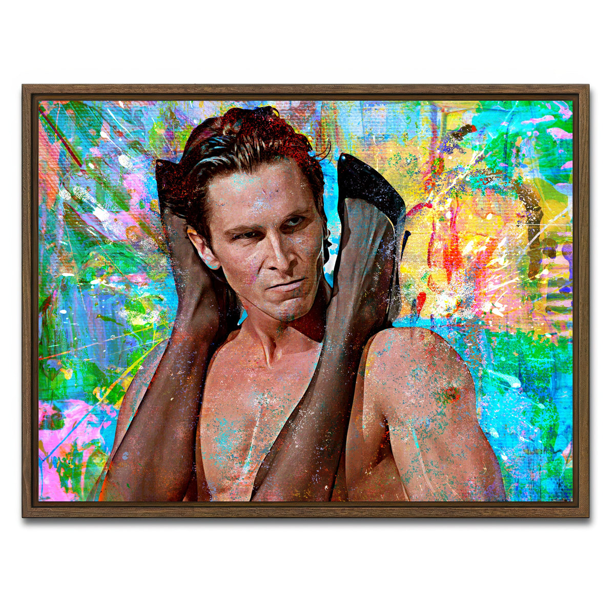 AUTO-MOCKUP WHITE | Bateman Flex | 1 Piece | Walnut Framed Canvas | group=4x3