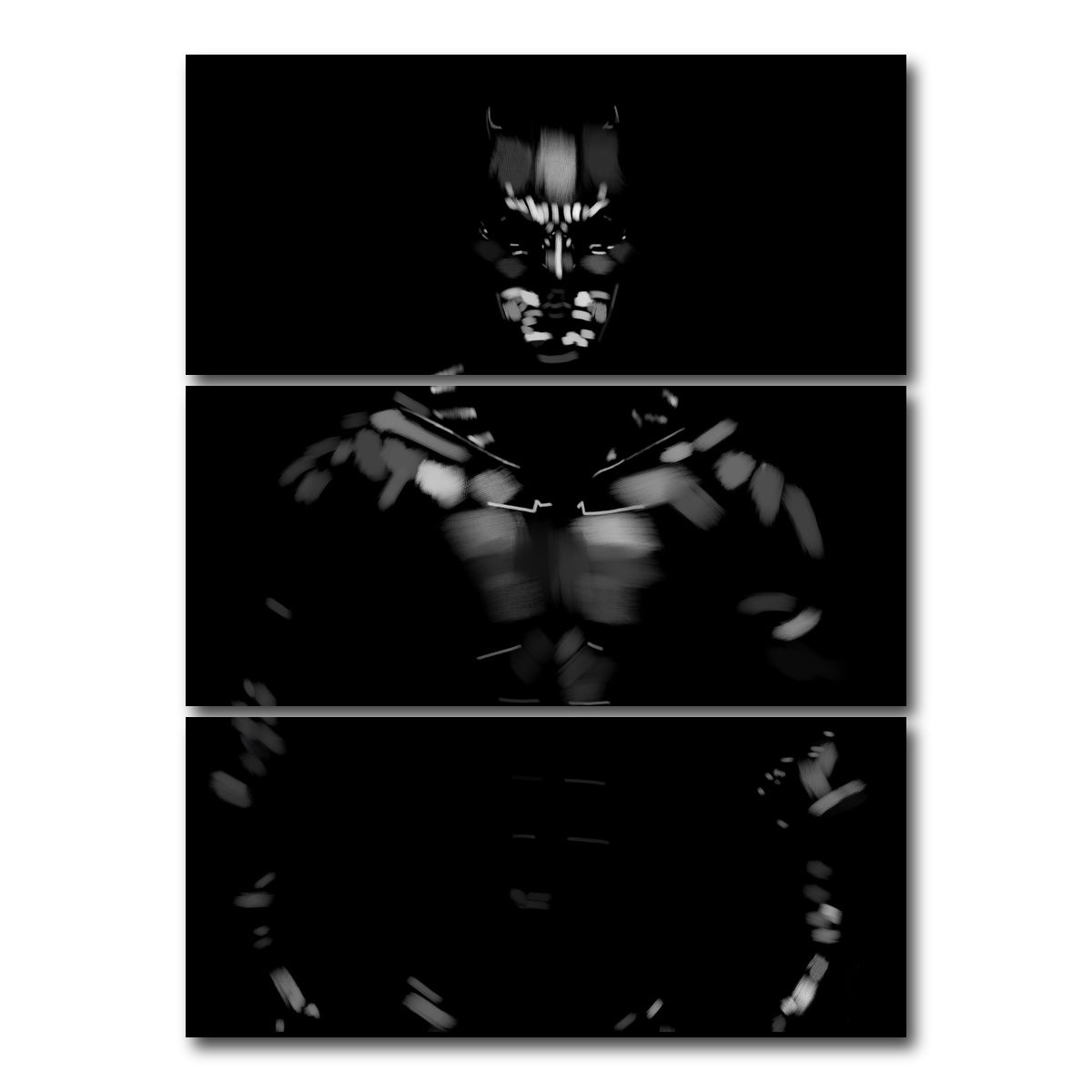 AUTO-MOCKUP WHITE | Batfleck | 3 Piece | Gallery Wrap Canvas | group=8x18_stacked